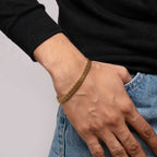Triple Link 18K Gold Plated Bracelet